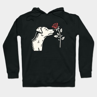 Dog and its Flower Hoodie